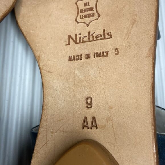 Nickels leather Sandals Made in Italy size 9AA - Picture 9 of 9
